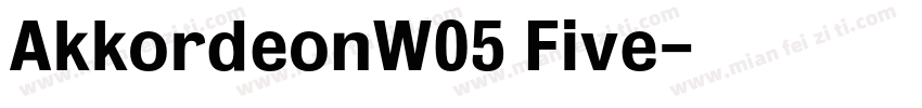 AkkordeonW05 Five字体转换